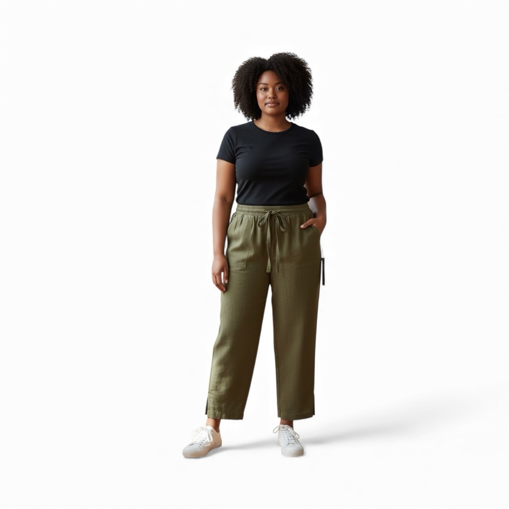 Nicole Miller Olive Ankle-Length Pants